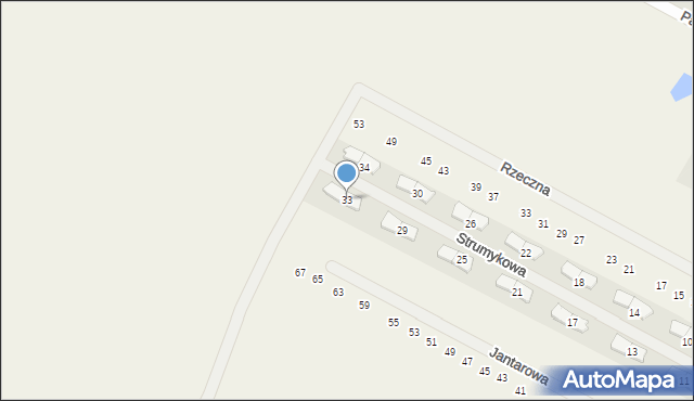 Falenty Duże, Strumykowa, 33, mapa Falenty Duże