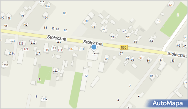 Feliksów, Stołeczna, 101, mapa Feliksów