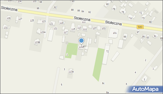 Feliksów, Stołeczna, 111A, mapa Feliksów