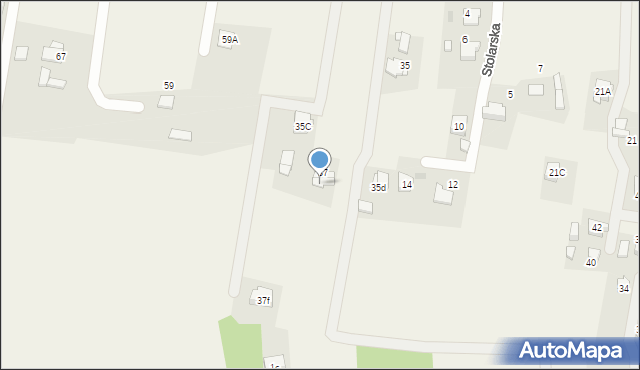 Frydek, Stolarska, 37B, mapa Frydek