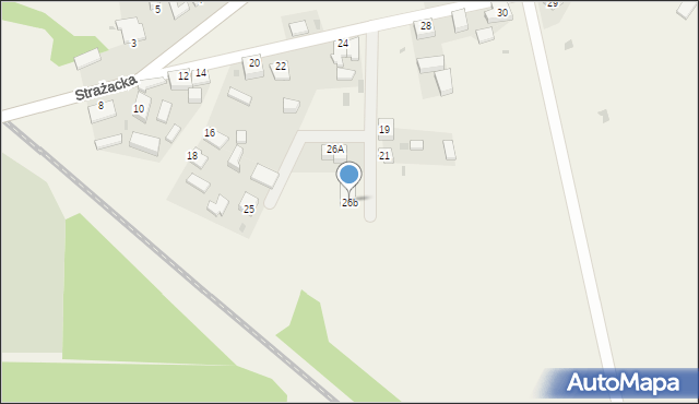 Gądków Wielki, Strażacka, 26b, mapa Gądków Wielki