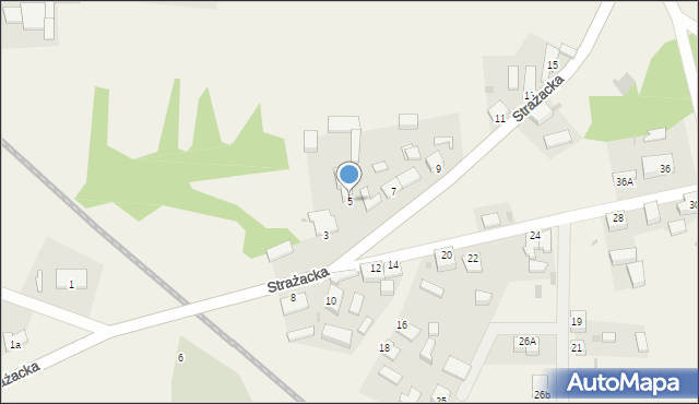 Gądków Wielki, Strażacka, 5, mapa Gądków Wielki