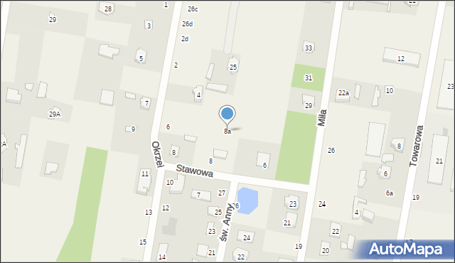Gałków Mały, Stawowa, 8a, mapa Gałków Mały