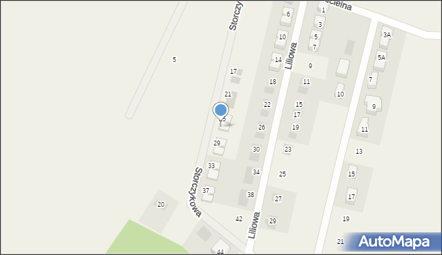 Gałów, Storczykowa, 27, mapa Gałów