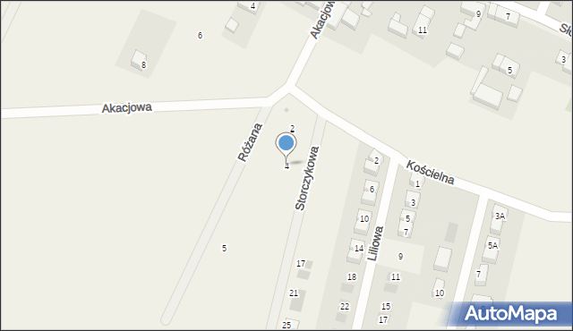 Gałów, Storczykowa, 4, mapa Gałów