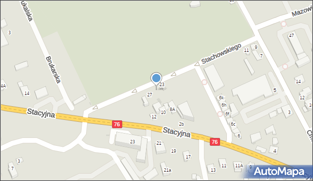 Garwolin, Stachowskiego Józefa, 25, mapa Garwolin