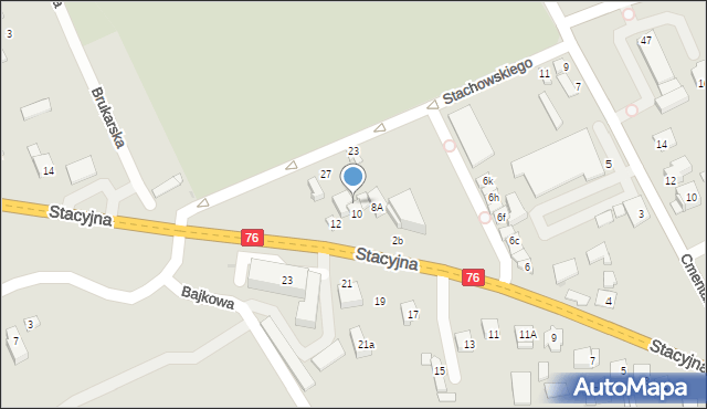 Garwolin, Stacyjna, 8, mapa Garwolin