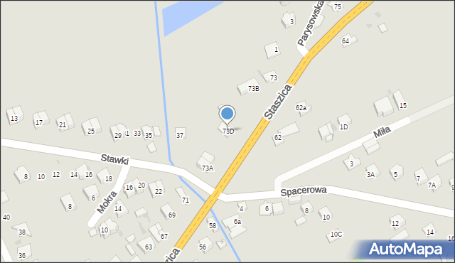 Garwolin, Staszica Stanisława, 73D, mapa Garwolin