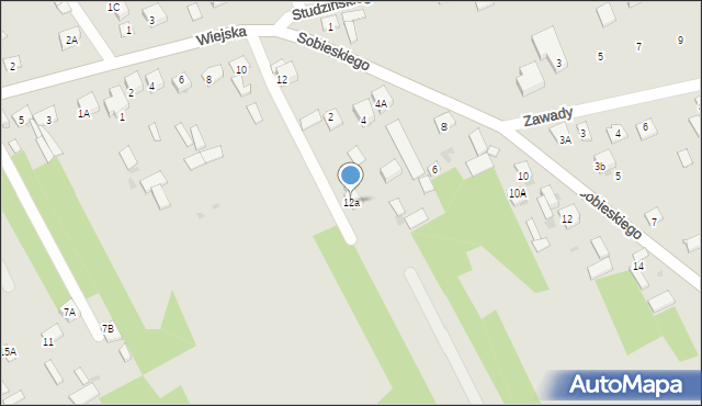 Garwolin, Studzińskiego, 12a, mapa Garwolin