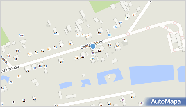 Garwolin, Studzińskiego, 48, mapa Garwolin