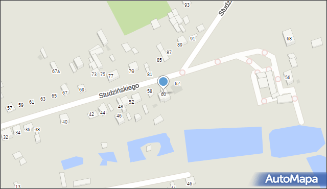 Garwolin, Studzińskiego, 60, mapa Garwolin