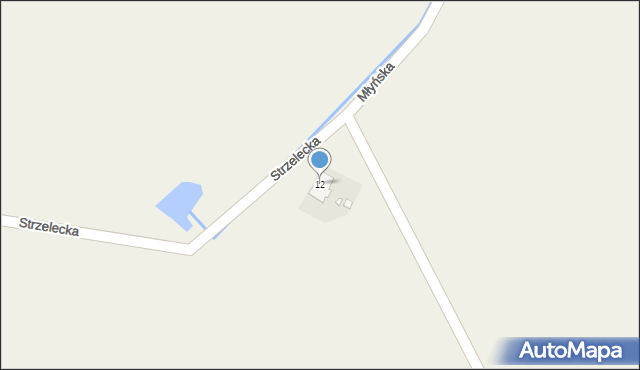 Gąsiorowice, Strzelecka, 12, mapa Gąsiorowice