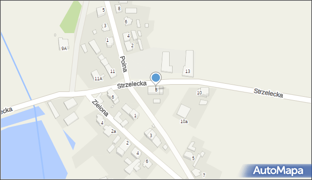 Gąsiorowice, Strzelecka, 8, mapa Gąsiorowice