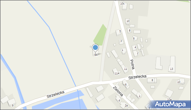 Gąsiorowice, Strzelecka, 9A, mapa Gąsiorowice