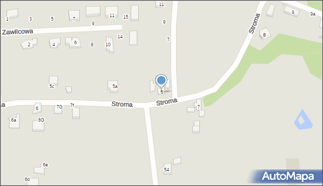 Gdańsk, Stroma, 5, mapa Gdańska