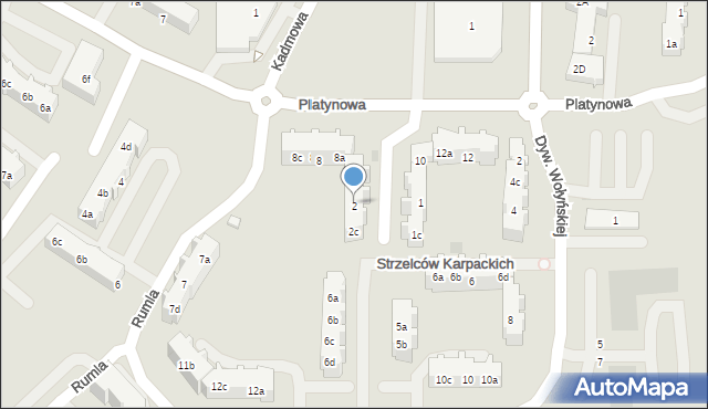 Gdańsk, Strzelców Karpackich, 2b, mapa Gdańska