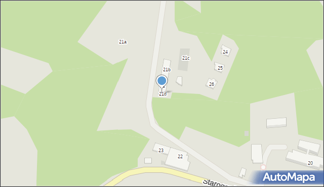 Gdańsk, Starogardzka, 21d, mapa Gdańska