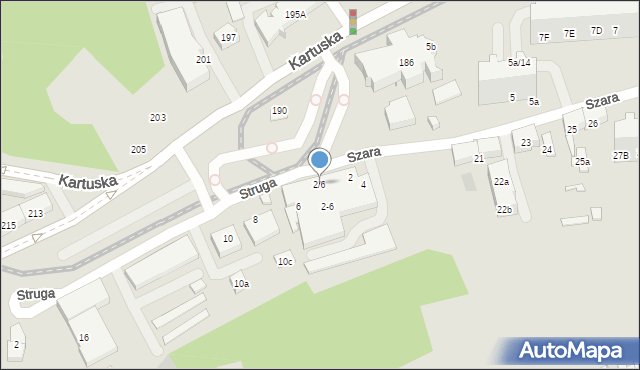 Gdańsk, Struga Andrzeja, 2/6, mapa Gdańska