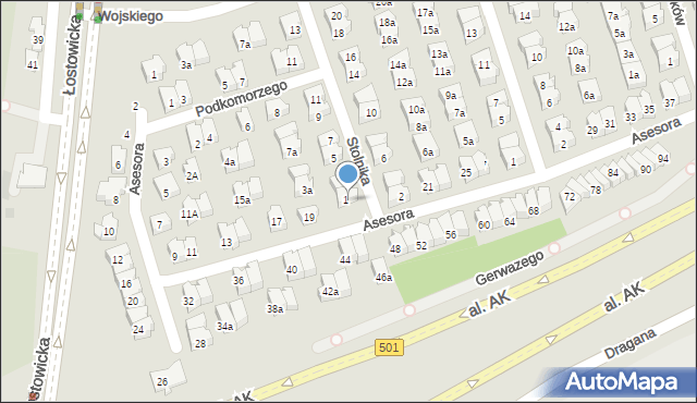 Gdańsk, Stolnika, 1, mapa Gdańska