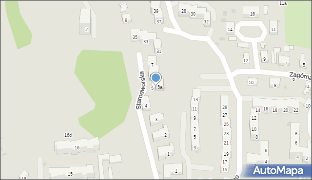 Gdańsk, Starodworska, 5b, mapa Gdańska