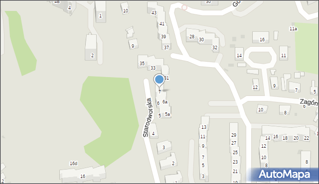 Gdańsk, Starodworska, 7, mapa Gdańska