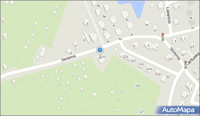 Gdańsk, Stolema, 15, mapa Gdańska