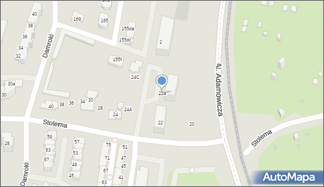 Gdańsk, Stolema, 22a, mapa Gdańska