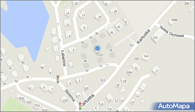 Gdańsk, Stolema, 2b, mapa Gdańska