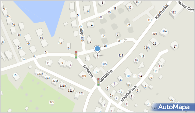 Gdańsk, Stolema, 3, mapa Gdańska