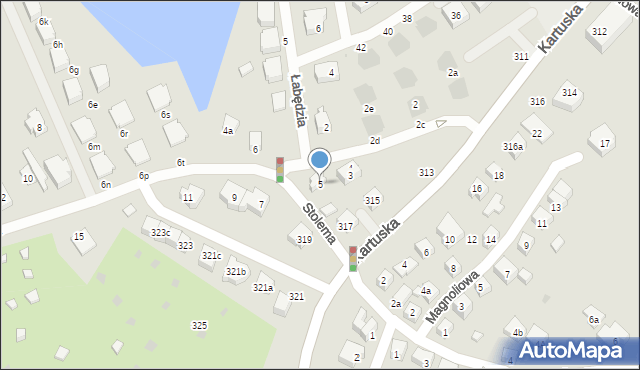 Gdańsk, Stolema, 5, mapa Gdańska