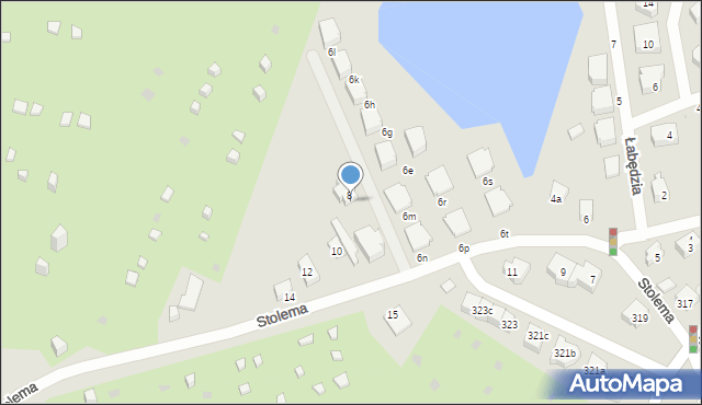 Gdańsk, Stolema, 8A, mapa Gdańska