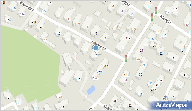 Gdańsk, Stefana Batorego, 2, mapa Gdańska