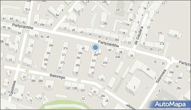 Gdańsk, Stefana Batorego, 33d, mapa Gdańska