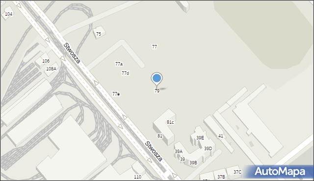 Gdańsk, Stwosza Wita, 79, mapa Gdańska