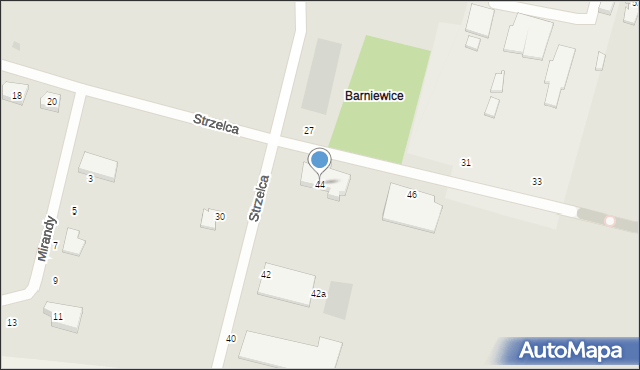 Gdańsk, Strzelca, 44, mapa Gdańska