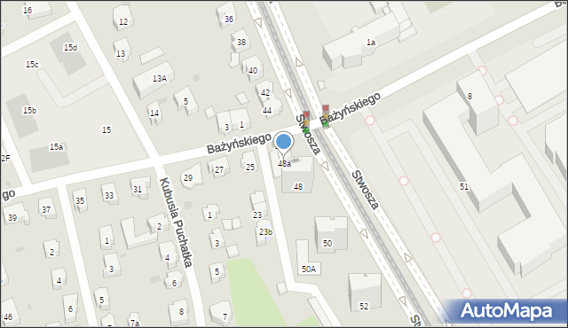 Gdańsk, Stwosza Wita, 48a, mapa Gdańska