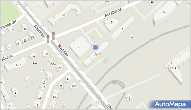 Gdańsk, Stwosza Wita, 73, mapa Gdańska