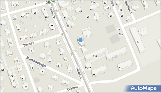 Gdańsk, Stwosza Wita, 23, mapa Gdańska