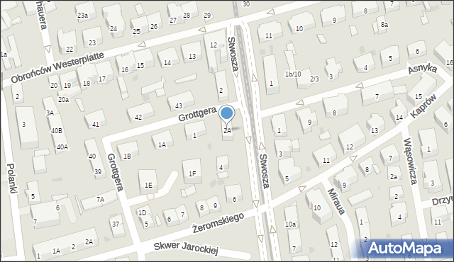 Gdańsk, Stwosza Wita, 2A, mapa Gdańska