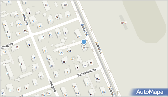 Gdańsk, Stwosza Wita, 30, mapa Gdańska