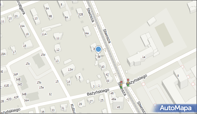 Gdańsk, Stwosza Wita, 38, mapa Gdańska