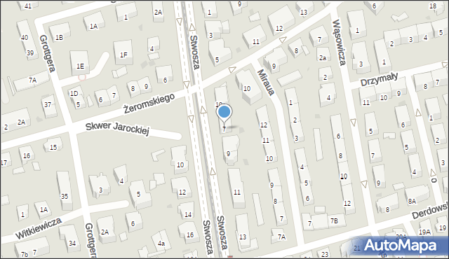 Gdańsk, Stwosza Wita, 7, mapa Gdańska