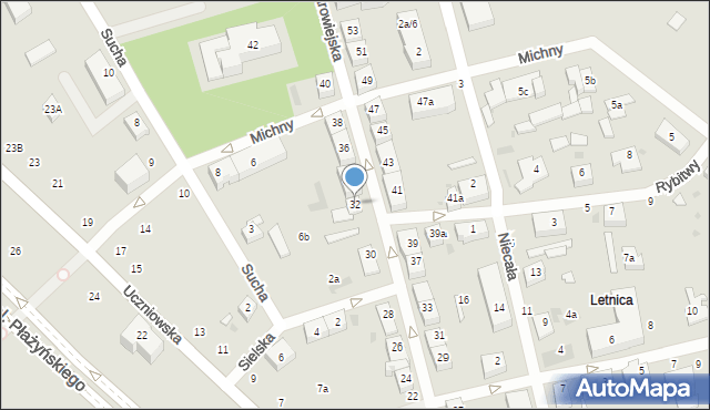 Gdańsk, Starowiejska, 32, mapa Gdańska