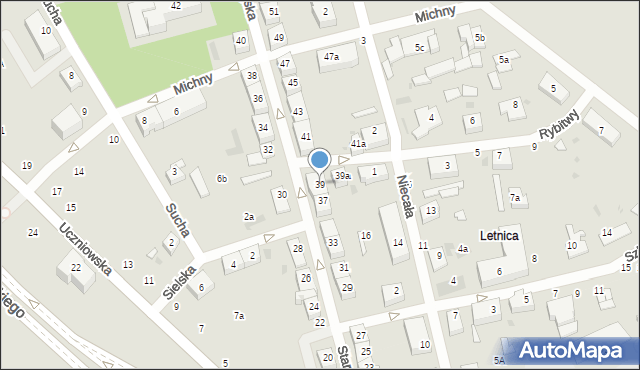 Gdańsk, Starowiejska, 39, mapa Gdańska