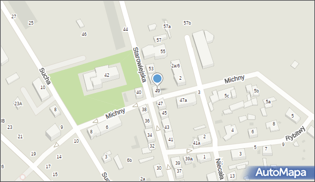 Gdańsk, Starowiejska, 49, mapa Gdańska