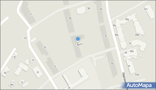 Gdańsk, Starowiejska, 54, mapa Gdańska