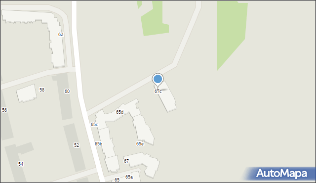 Gdańsk, Starowiejska, 67c, mapa Gdańska