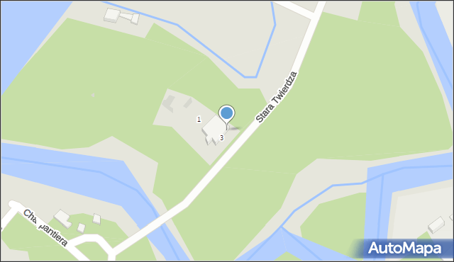 Gdańsk, Stara Twierdza, 3, mapa Gdańska