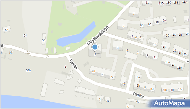 Gdańsk, Stryjewskiego Wilhelma, 3, mapa Gdańska