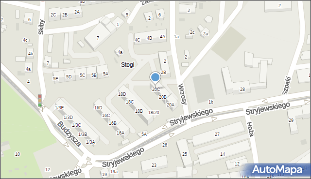 Gdańsk, Stryjewskiego Wilhelma, 20C, mapa Gdańska